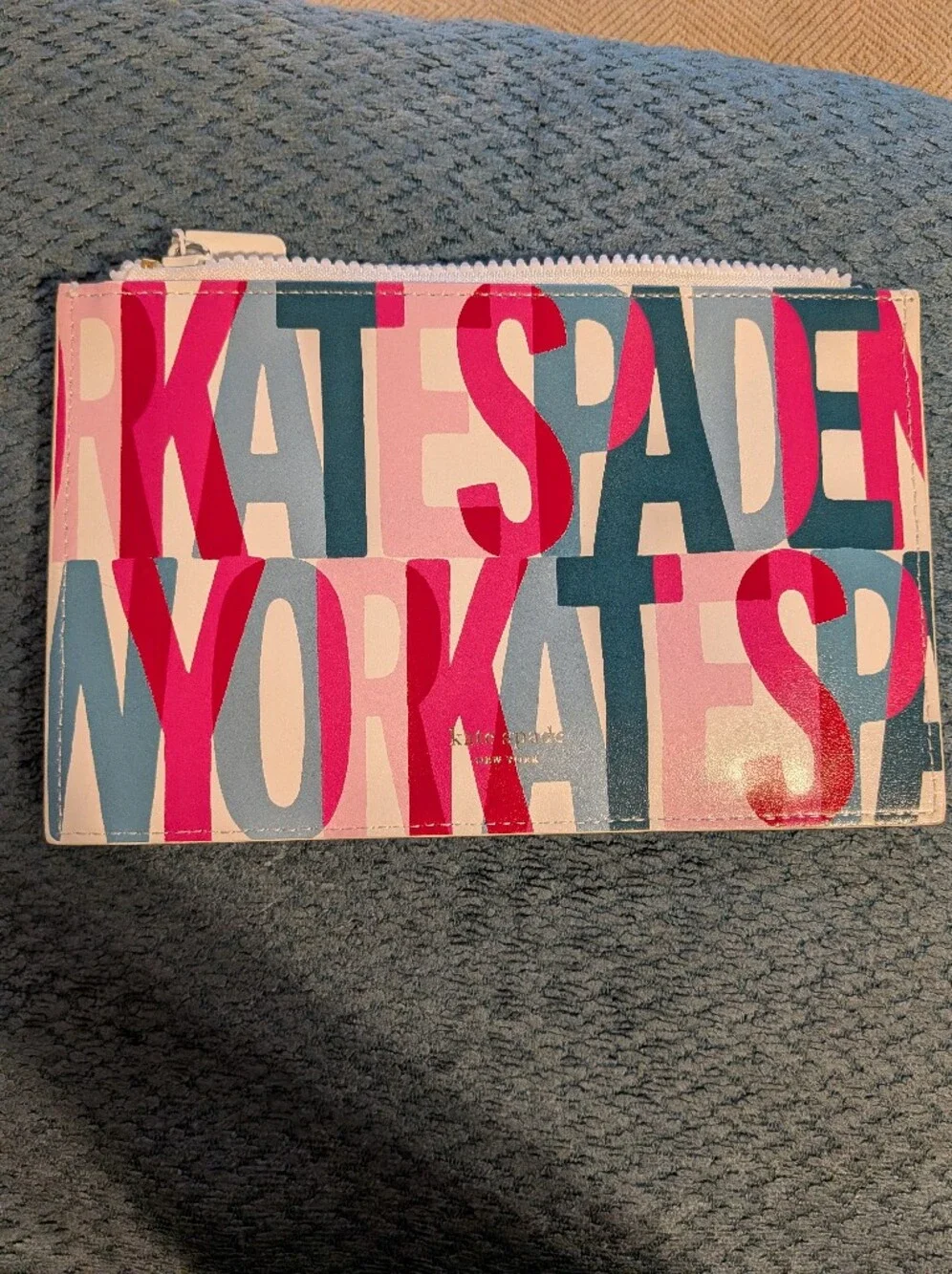 kate spade Pink, Blue & White Striped Home Office Pencil Case